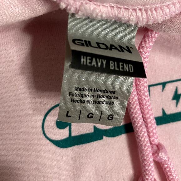 Cloakzy Hoodie Unisex L Pink Heavy Gildan Logo Youtube Twitch Accents - Picture 5 of 12
